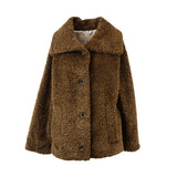 CAPPOTTO BOCCALE TEDDY MARRONE
