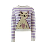 MAGLIA PELUCHE BIANCA E LILLA