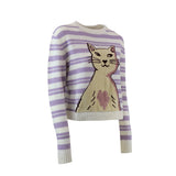 MAGLIA PELUCHE BIANCA E LILLA