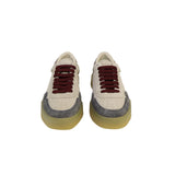 SNEAKERS NEW ROMA SABBIA E BORDEAUX