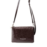 BORSA A TRACOLLA VIVIAN MARRONE