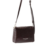 BORSA A TRACOLLA VIVIAN MARRONE