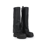 STIVALE RISVOLTO NERO